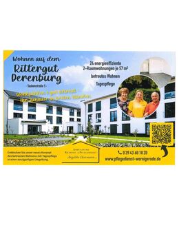 Betreutes Wohnen mit Tagespflege im Rittergut in Derenburg moderne, barrierefreie 2 Raumwohnungen – Erstbezug- - Blankenburg (Harz)