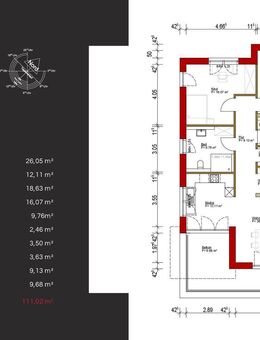 WE 1: Moderne 3-Zimmer-Wohnung mit Balkon in Trierweiler - Trierweiler