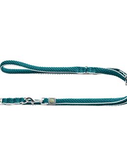 Hunter Verstellbare Führleine Hilo, türkis - 200 cm lang, 20 mm breit