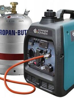 K&S Notstromaggregat Dual LPG GAS Benzin Inverter Stromerzeuger Generator 3,1KW - Ingolstadt