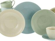 CreaTable Kombiservice Valencia Pastell, Kombi-Service 30-tlg (30-tlg), 6 Personen, Porzellan, Elegant, Boho Chic