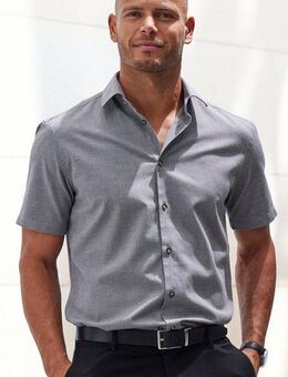 H.I.S Kurzarmhemd Regular-fit elastisches Jaquard-Kurzarmhemd