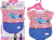 Baby Born Puppenkleidung Bath Pyjamas & Clogs blau, 43 cm
