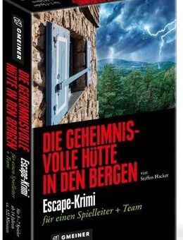 GMEINER Spiel Die geheimnisvolle Hütte in den Bergen, Krimispiel, Made in Germany