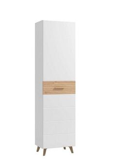 Home affaire Garderobenschrank Sein, Kleiderschrank, Stauraumschrank, Flurschrank, Höhe 193 cm Hochglanzfronten, ausziehbare Kleiderstange, Breite 51,5 cm