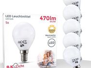 B.K.Licht LED-Leuchtmittel, E14, 5 St., Warmweiß, LED-Lampe Glühbirne 5 Watt 470 Lumen 3.000 Kelvin Energiesparlampe