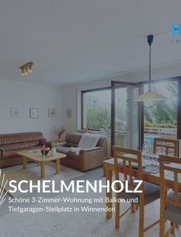 SCHELMENHOLZ - Schöne 3-Zimmer-Wohnung mit Balkon und Tiefgaragen-Stellplatz in Winnenden - Winnenden