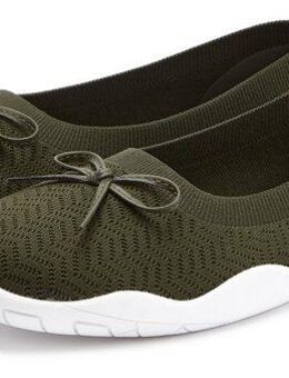 LASCANA Sneaker Ballerinas Slipper, Halbschuh, ultraleicht zum Reinschlüpfen VEGAN
