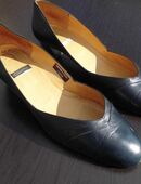 Pumps Dari Leder Pumps Damen Schuhe dunkelblau Gr. 40 Vintage Design 5,- in 24944