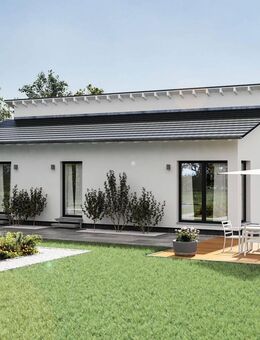 Bungalowliebe! Moderner Pultdach-Bungalow mit Solar & Terasse - Wittenförden