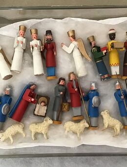 Erzgebirge ältere kleine Krippenfiguren Weihnachtsschmuck - Meerbusch