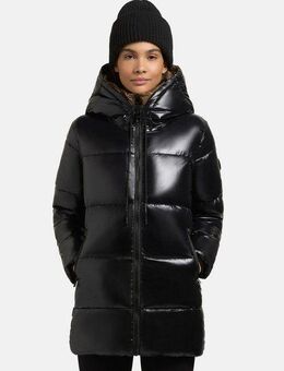 khujo Kurzmantel Grana-YM Glänzender kurzer gesteppter Damen Wintermantel