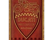 Tolles Ducati Blechschild Meccanica Bologna Motorrad Biker 20x30 cm - München