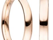 JOBO Paar Creolen Ohrringe 25 mm, 925 Silber roségold vergoldet