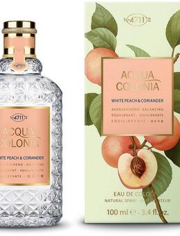 4711 Eau de Cologne 4711 Acqua Colonia WHITE PEACH & CORIANDER EAU DE COLOGNE NATURAL SPR, 1-tlg., Beruhigender Duft mit weißem Pfirsich und Koriander.