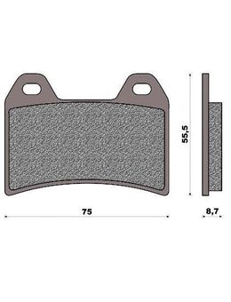 Aprilia One Bremsbeläge vorn front-brake-pads Pista Pegaso Strada - Eschershausen