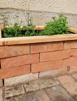 Bausatz günstiges Hochbeet Gartenbeet Kräuterbeet Pflanzkübel original alte Mauersteine Ziegelsteine DIY - Salzatal