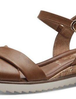 Tamaris Sandalette, Keilabsatz, Sommerschuh, Riemchensandale mit Schnallenverschluss