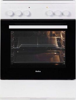 Amica Elektro-Standherd SHC 913 011 W, mit Teleskopauszug nachrüstbar, Steam Clean