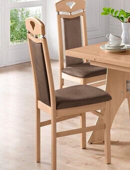 Home affaire Esszimmerstuhl Berta Küchenstuhl (Set, 2 St), Bezug in Microfaser, Gestell aus Buche Massivholz