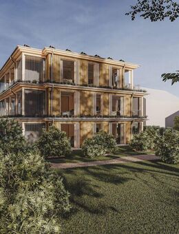 Gartenwohnung im Vollholzhaus mit Süd-Terrasse, Tageslicht-Badezimmer und bodentiefen Fenstern - München