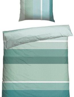 Schiesser Bettwäsche Endy Stripes aus weicher Baumwolle mit großen und kleinen Streifen, Renforcé, 2 teilig, Made in Green