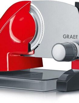 Graef Allesschneider SlicedKitchen S 50003, 170 W, inkl. Aufbewahrungsbox & MiniSlice-Aufsatz, rot