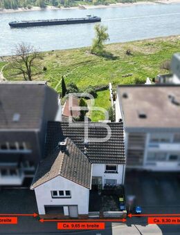 Filet-Grundstück in erster RHEIN-LAGE mit Altbestand! - Köln