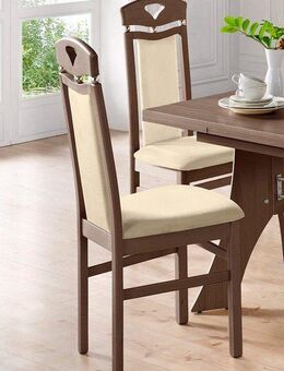 Home affaire Esszimmerstuhl Berta Küchenstuhl (Set, 2 St), Bezug in Microfaser, Gestell aus Buche Massivholz