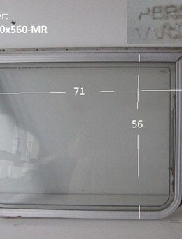 Wohnwagenfenster PERSPEX ca 71 x 56 (Lagerware -> Neue Ware mit Lagerspuren) Hobby/Fendt/Tabbert mit Rahmen - Schotten Zentrum