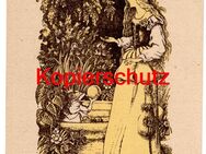 Alte Künstlerkarte „Der Froschkönig“, 1950er Jahre, nicht gelaufen - Landsberg
