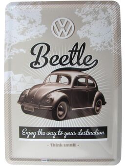 Volkswagen - VW Käfer - Enjoy the way to your destination - Blechschild 10 x 14 cm - Doberschütz