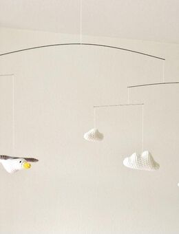 Raumschmuck Fensterschmuck Babymobile Mobile Möwe Wolke gehäkelt Handarbeit - Koblenz