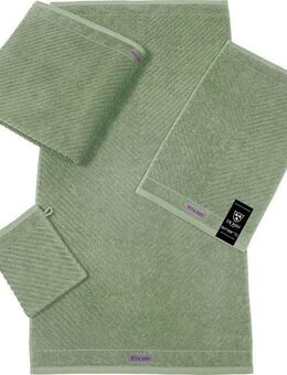 ROSS Handtuch Smart, Frottier (2-St), Uni-Rippe mit Velourslabel