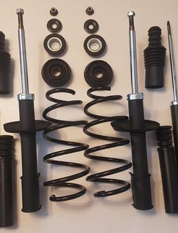 Fahrwerk Serienfahrwerk Standardfahrwerk Logan 1 LS Federn Stoßdämpfer Domlager Staubschutz neu - Großbeeren