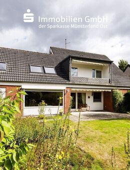 Ihr Haus mit Gartenparadies und Kanalnähe! (Erbbaurecht) - Münster