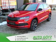 Skoda Karoq, Sportline Vorb Blind-Spot elektr Heckkl LichtAssist Induktiv Laden Frontscheibenheiz Ladeboden vo hi hi vo VZE Digi SpurAssist Sunset Spiegel elektr anklappbar 4xEFH Armlehne Connect BlindSpot, Jahr 2022 - Beilngries