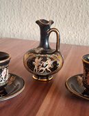 Griechisches Porzellanset ( handgefertigt mit 24 karätigem Golddekor) in 06567