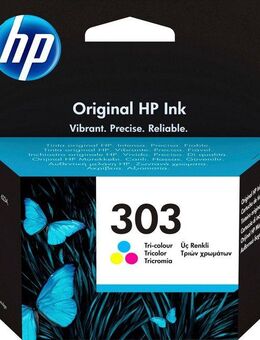 HP 303 Tintenpatrone (1-tlg., original HP Druckerpatrone, Instant Ink, cyan/magenta/yellow/schwarz)