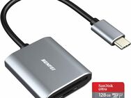 OTG USB 3.0 Typ C, DUAL Speicherkartenleser BENFEI, SD & MicroSD Laufwerke, Sandisk Ultra MicroSDXC 128GB mit einer Datenübertragung von bis zu 1200MB/s, inklusive SD-Adapter - Fürth