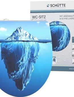 Schütte WC-Sitz Iceberg, Duroplast, mit Absenkautomatik und Schnellverschluss, High Gloss