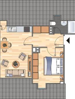 1-Zimmer-Wohnung in Wilhelmshaven Fedderwardergroden - Wilhelmshaven
