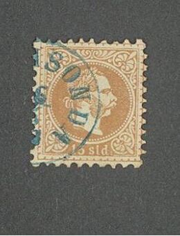 Briefmarke Österreich 1867 Levante mit Stempelbesonderheit - Berlin