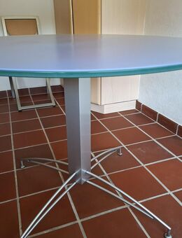 Esstisch Küchentisch Spider Glasplatte rund 100 cm top Zustand - Oberhausen