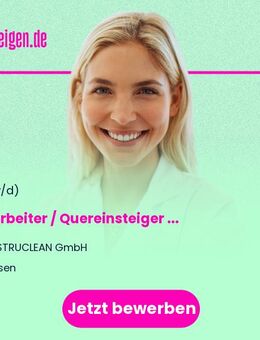 Mitarbeiter / Quereinsteiger (m/w/d) Medizinprodukteaufbereitung - Essen