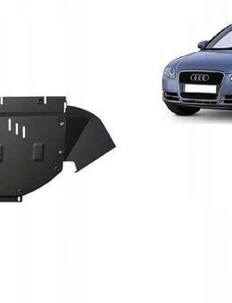 Stahl Motorabdeckung Unterfahrschutz Audi A4 B7 (2005-2008) Umrüstung mit Anbaumaterial Set - Wuppertal