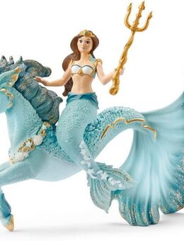 Schleich® Spielfigur BAYALA®, Meerjungfrau-Eyela auf Unterwasserpferd (70594)