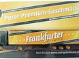 Frankfurter Nr.08 - Purer Premium Geschmack - MB Actros - Sattelzug auf Blechschild in 04838