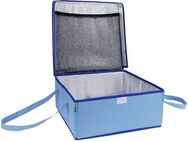 Maximex Kühltasche BLAU, 23 l, Transporttasche mit Isolierschicht, für Kuchen, Kalt- und Warmspeisen