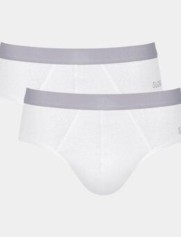 sloggi Slip Men GO ABC 2.0 (2er Pack) schlicht, Baumwollmix, elastisch, ohne Eingriff